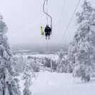 Matteo Baud (FRA) auf dem Weg auf die Schanze