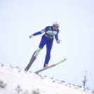 Für manche, wie hier Herman Happonen (FIN), geriet das Springen eher zum Abfahrtslauf.