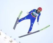 Tristan Sommerfeldt (GER) kam bei seinem Sprung nicht gut zurecht.