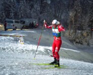 Johannes Lamparter (AUT) lief ein einsames Rennen.