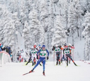 Stephen Schumann (USA) lief ein starkes Rennen und führte das Feld streckenweise an.