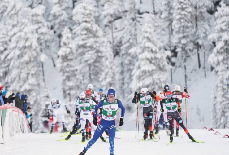 Stephen Schumann (USA) lief ein starkes Rennen und führte das Feld streckenweise an.