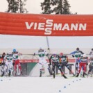 Zielsprint im Rudel: Johannes Rydzek (GER), Jens Luraas Oftebro (NOR), Stefan Rettenegger (AUT), Joergen Graabak (NOR), Vinzenz Geiger (GER), Julian Schmid (GER), Kristjan Ilves (EST), Johannes Lamparter (AUT), Manuel Faisst (GER), Jarl Magnus Riiber (NOR), (l-r)