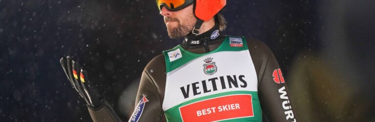 Johannes Rydzek (GER) war mit seinen Verhältnissen offenbar nicht zufrieden.