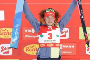Nathalie Armbruster (GER) belegte im letzten Jahr in Ramsau (AUT) zweimal den dritten Platz.