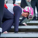 Nathalie Armbruster (GER) bei der Vorbereitung auf ihren Sprung.