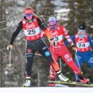 Magdalena Burger (GER), Claudia Purker (AUT), Alexa Brabec (USA), (l-r) beim Weltcupauftakt in Lillehammer (NOR)