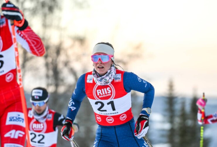 Annika Malacinski (USA) mit dem Blick nach vorn