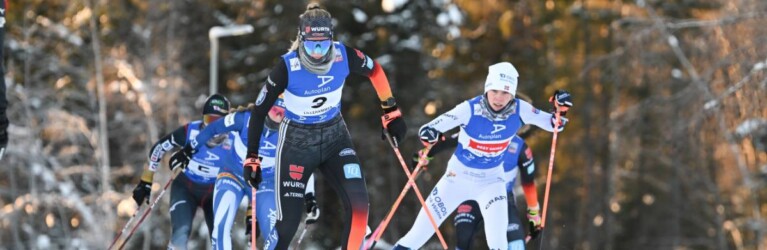 Svenja Wuerth (GER) noch vor Ida Marie Hagen (NOR), (l-r)