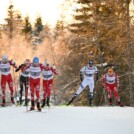 Martin Fritz (AUT), Stefan Rettenegger (AUT), Johannes Lamparter (AUT), Joergen Graabak (NOR), Franz-Josef Rehrl (AUT), Kasper Moen Flatla (NOR), (l-r)