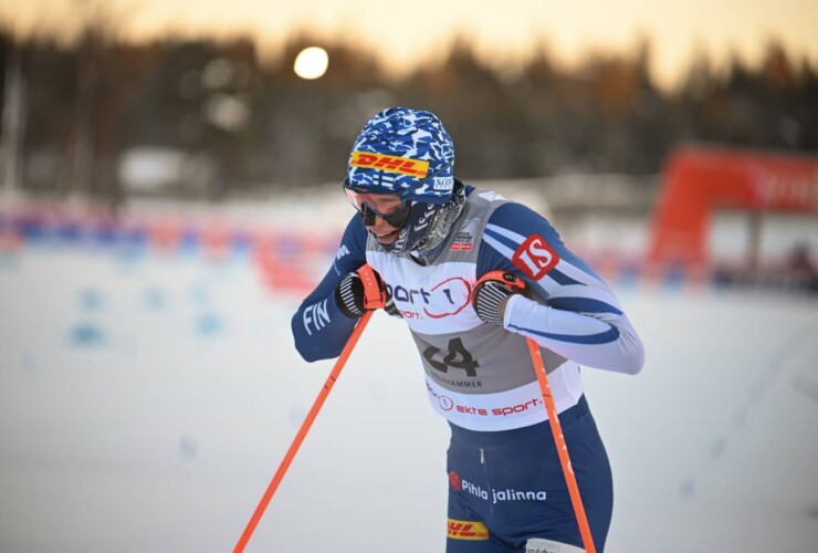 Laufbestzeit gegen die Kälte: Eero Hirvonen (FIN)