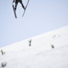 Fabian Riessle (GER) hat auf der Schanze noch zu kämpfen.