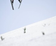 Fabian Riessle (GER) hat auf der Schanze noch zu kämpfen.