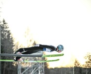 Jens Luraas Oftebro (NOR) bei seinem Sprung in Lillehammer