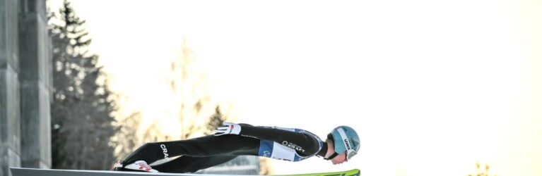 Jens Luraas Oftebro (NOR) bei seinem Sprung in Lillehammer