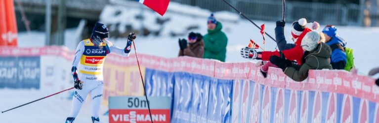 Jarl Magnus Riiber (NOR) hat Zeit zum Genießen.