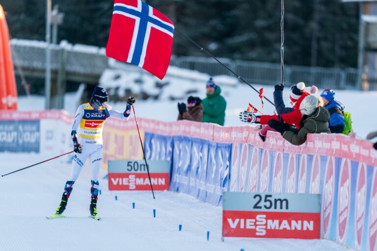 Jarl Magnus Riiber (NOR) hat Zeit zum Genießen.