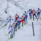 Joergen Graabak (NOR), Jens Luraas Oftebro (NOR), Jarl Magnus Riiber (NOR), Samuel Costa (ITA), Eero Hirvonen (FIN), (l-r)