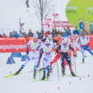 Jens Luraas Oftebro (NOR) gewinnt den Lauf knapp.