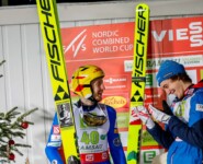 Geteilte Führung: Ilkka Herola (FIN), Thomas Rettenegger (AUT), (l-r)