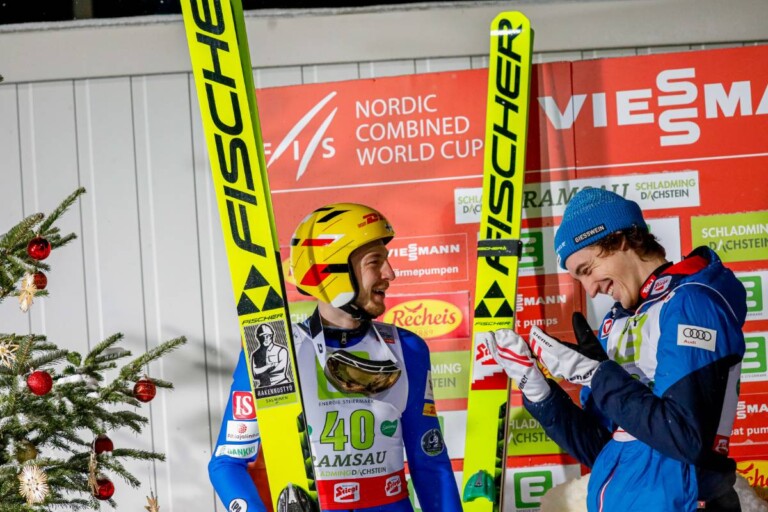 Geteilte Führung: Ilkka Herola (FIN), Thomas Rettenegger (AUT), (l-r)