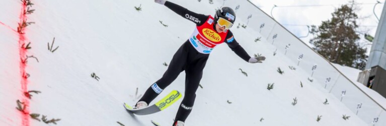 Ida Marie Hagen (NOR) gelang ein starker Sprung.