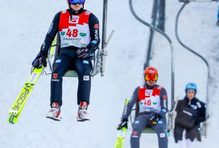 Julian Schmid (GER) auf dem Weg nach oben.