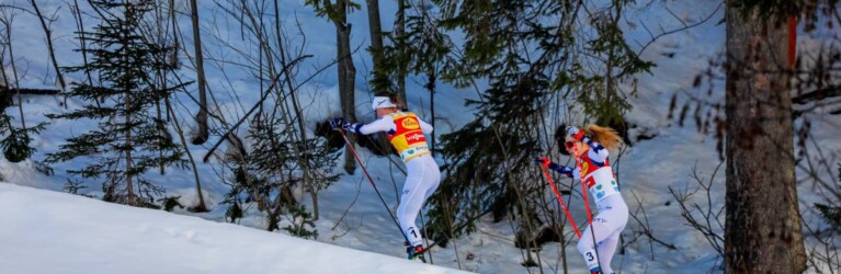 Gyda Westvold Hansen (NOR) hat Ida Marie Hagen (NOR) bereits im Nacken.