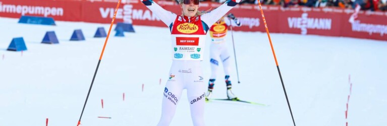 Premierensieg für Ida Marie Hagen (NOR) beim Weltcup in Ramsau (AUT)
