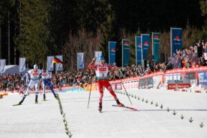 Zieleinlauf: Joergen Graabak (NOR), Stefan Rettenegger (AUT), (l-r)