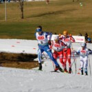 Eero Hirvonen (FIN), Martin Fritz (AUT), Franz-Josef Rehrl (AUT), (l-r) in der Verfolgergruppe