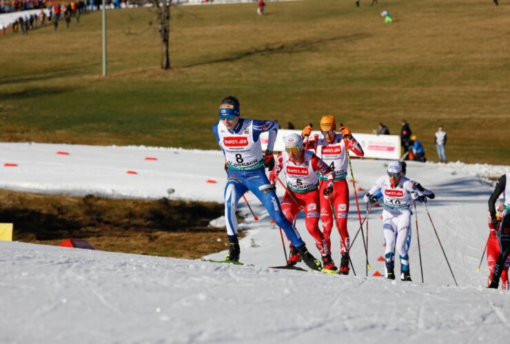 Eero Hirvonen (FIN), Martin Fritz (AUT), Franz-Josef Rehrl (AUT), (l-r) in der Verfolgergruppe