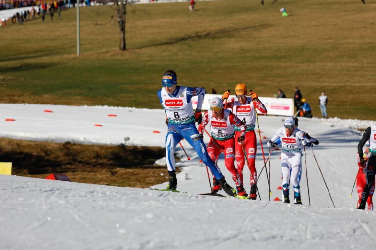 Eero Hirvonen (FIN), Martin Fritz (AUT), Franz-Josef Rehrl (AUT), (l-r) in der Verfolgergruppe