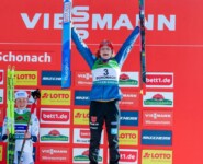 Freude über Platz drei: Nathalie Armbruster (GER)