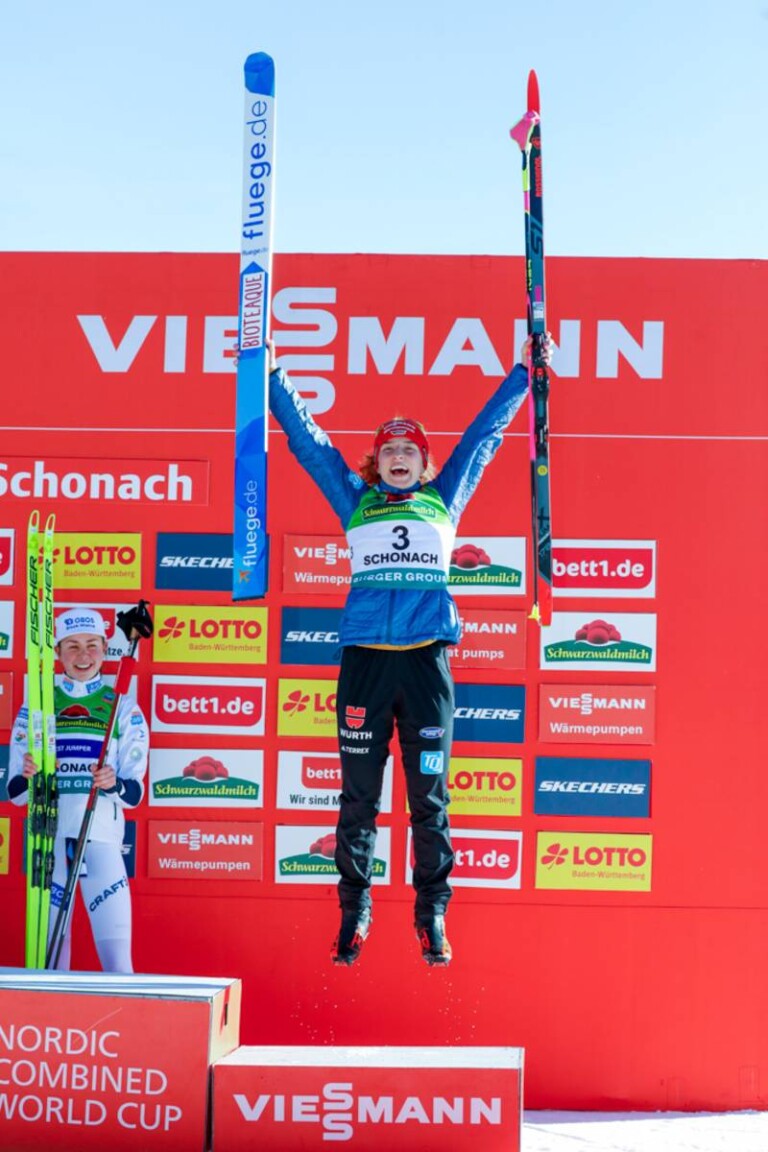 Freude über Platz drei: Nathalie Armbruster (GER)