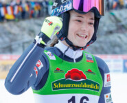 Lena Brocard (FRA) zeigte einen starken Sprung.