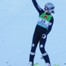 Mari Leinan Lund (NOR) sprang auch am Sonntag am weitesten.