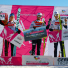 Die Sieger der German Trophy bei den Herren: Stefan Rettenegger (AUT), Jarl Magnus Riiber (NOR), Joergen Graabak (NOR) (l-r)