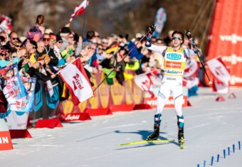 Jarl Magnus Riiber (NOR) siegt in Seefeld.