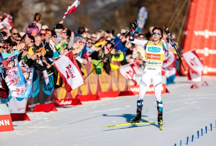 Jarl Magnus Riiber (NOR) siegt in Seefeld.