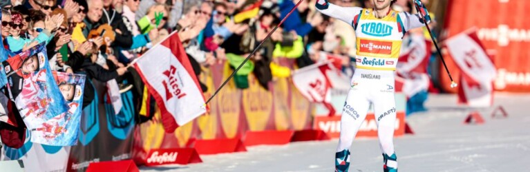 Jarl Magnus Riiber (NOR) siegt in Seefeld.