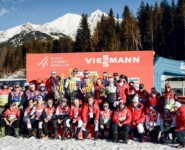 Das norwegische Team: Gyda Westvold Hansen (NOR), Riiber Jarl Magnus (NOR), Ida Marie Hagen (NOR), (l-r)
