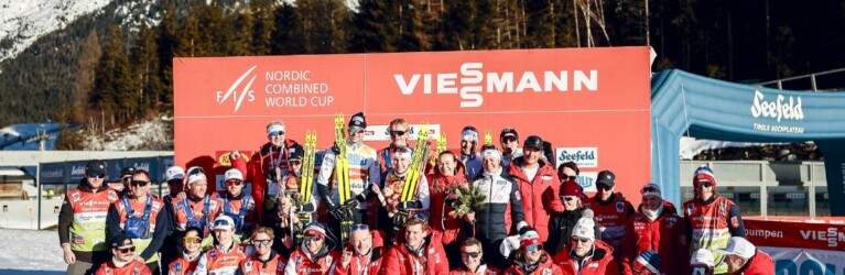 Das norwegische Team: Gyda Westvold Hansen (NOR), Riiber Jarl Magnus (NOR), Ida Marie Hagen (NOR), (l-r)