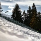 Nur wenige Kombinierer konnten am Sonntag springen, bevor abgebrochen wurde. Pascal Mueller (SUI) war einer davon.