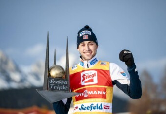 Jarl Magnus Riiber (NOR) gewinnt zum dritten Mal das Nordic Combined Triple in Seefeld.