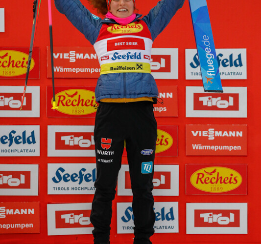 Und wieder auf dem Podium: Nathalie Armbruster (GER)