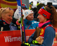 Unterstützung von der Familie für Nathalie Armbruster (GER)