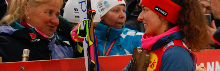 Unterstützung von der Familie für Nathalie Armbruster (GER)