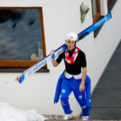 Manuel Faisst (GER) auf dem Weg zu seinem Sprung.