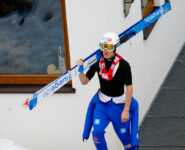 Manuel Faisst (GER) auf dem Weg zu seinem Sprung.